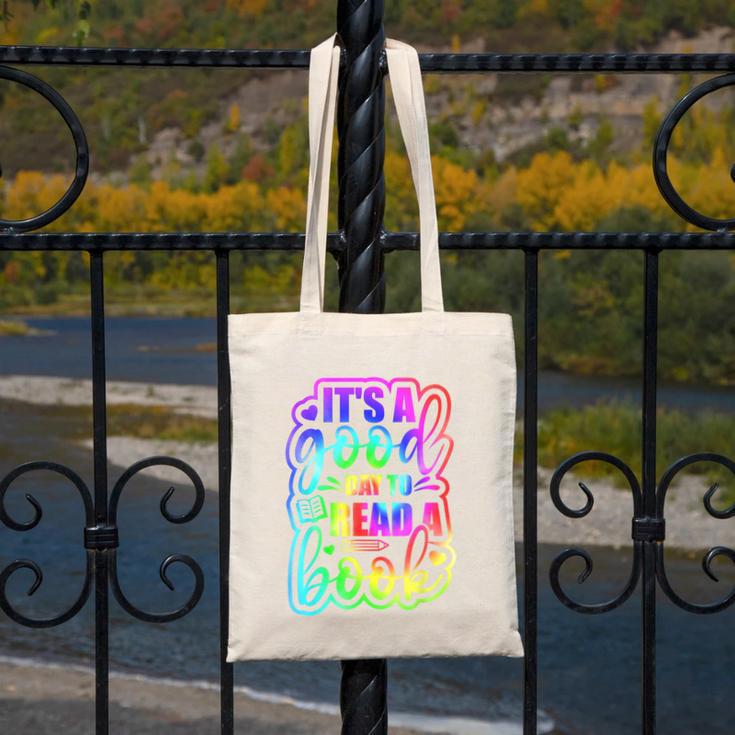 Its A Good Day To Read Book Kids Boys Girls Reading Graphic Canvas Tote Bag