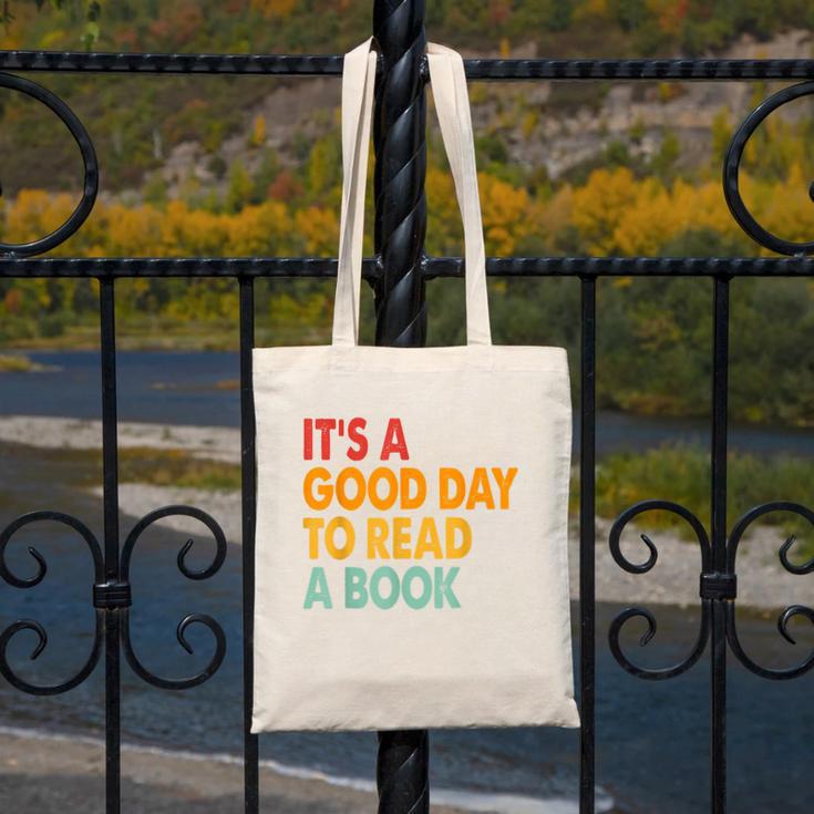 It's A Good Day To Read A Book Retro Vintage Teacher Canvas Tote Bag It's A Good Day To Read A Book Retro Vintage Teacher Canvas Tote Bag