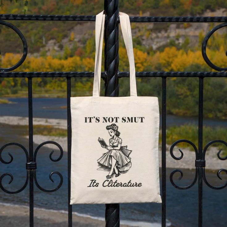 It's Not Smut It's Literature Smut Book Reader Canvas Tote Bag