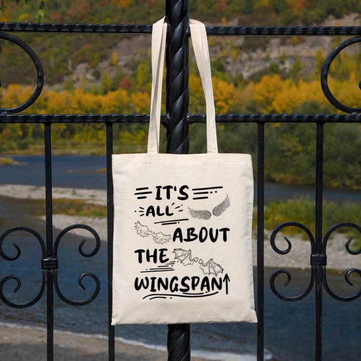 It's All About The Wingspan For Book Lover Canvas Tote Bag