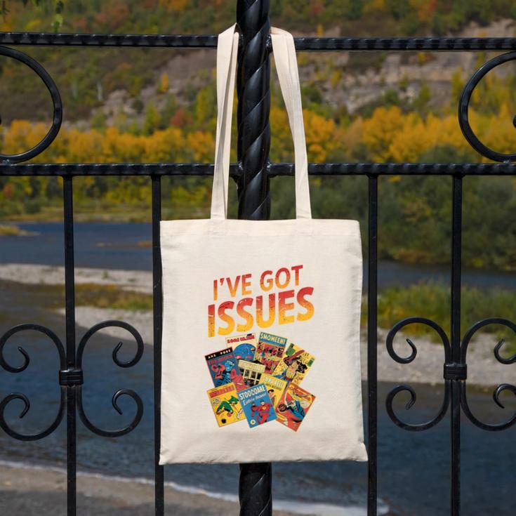 I'Ve Got Issues Comic Book Collecting Canvas Tote Bag
