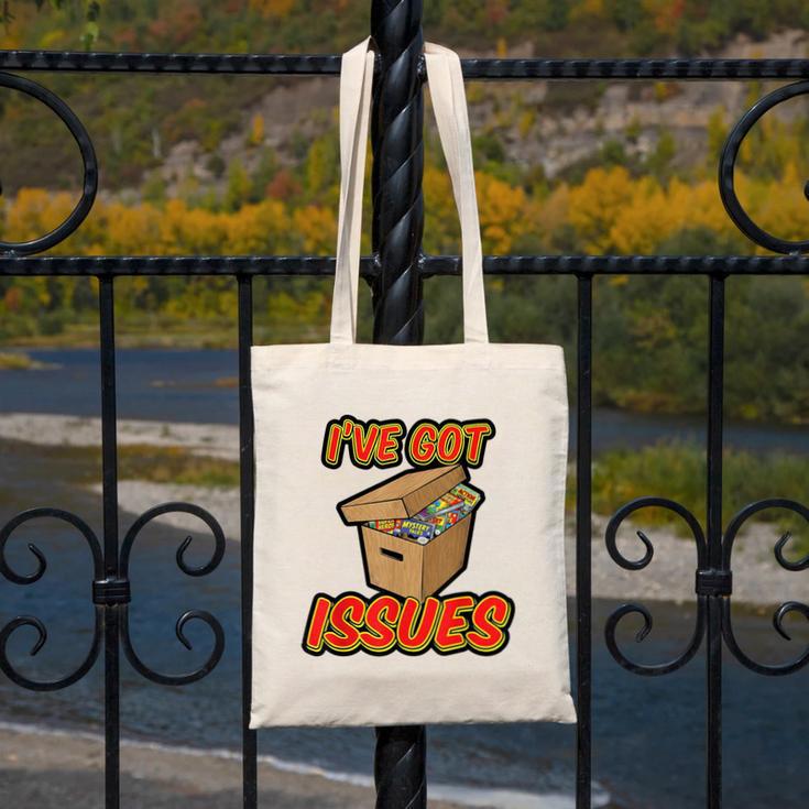 I'Ve Got Issues Comic Collector Comic Books Hobby Canvas Tote Bag I'Ve Got Issues Comic Collector Comic Books Hobby Canvas Tote Bag