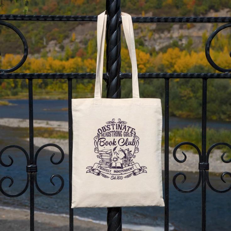 Jane Austen Obstinate Headstrong Girls Book Club Canvas Tote Bag Jane Austen Obstinate Headstrong Girls Book Club Canvas Tote Bag
