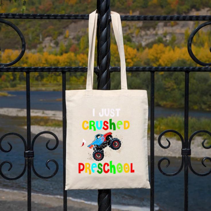I Just Crushed Preschool Monster Graduation Canvas Tote Bag