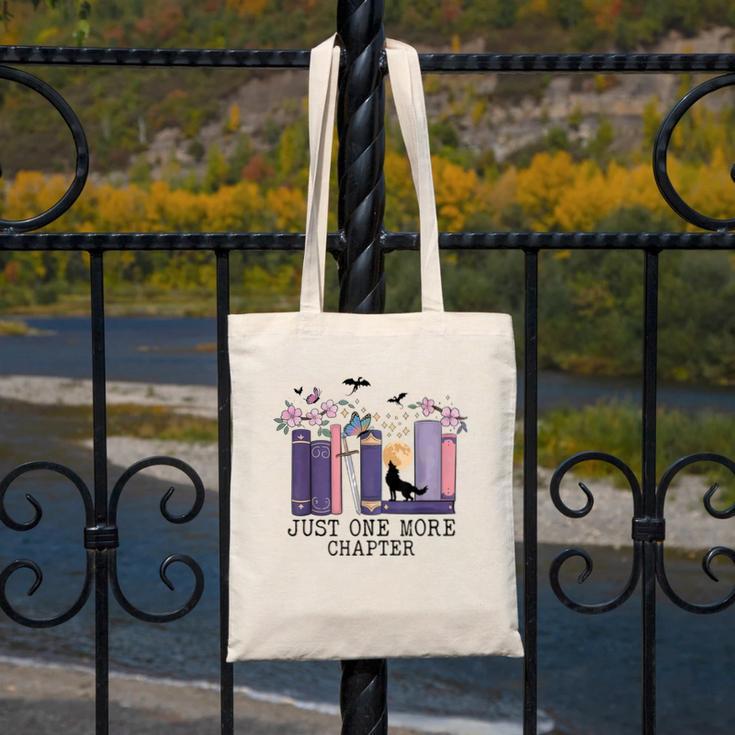 Just One More Chapter Romantasy Book Dragon Bookworm Bookish Canvas Tote Bag Just One More Chapter Romantasy Book Dragon Bookworm Bookish Canvas Tote Bag