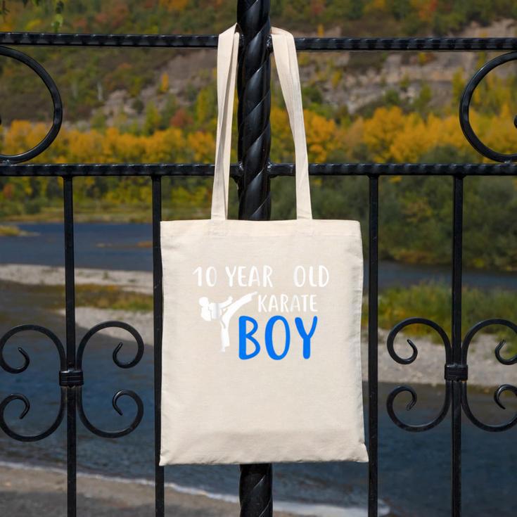 Karate Boy 10 Year Old Kids Shirt Graduation Canvas Tote Bag