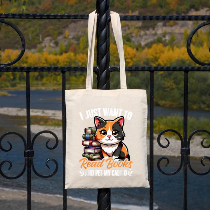 Kawaii Feline Book Reading Read Books Pet My Calico Cat Men Women Canvas Tote Bag Kawaii Feline Book Reading Read Books Pet My Calico Cat Men Women Canvas Tote Bag