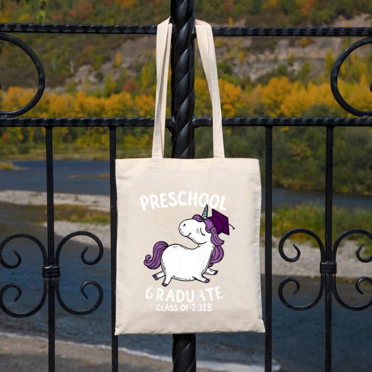 Kids Class Of 2018 Unicorn Preschool Graduation For Girls Canvas Tote Bag