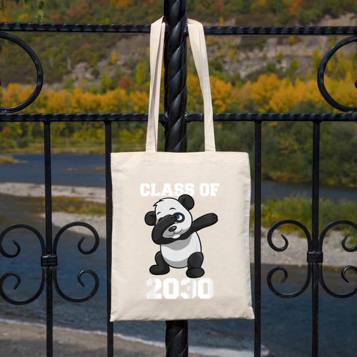 Kids Class Of 2030 Shirt Graduation Dabbing Panda Shirt Canvas Tote Bag