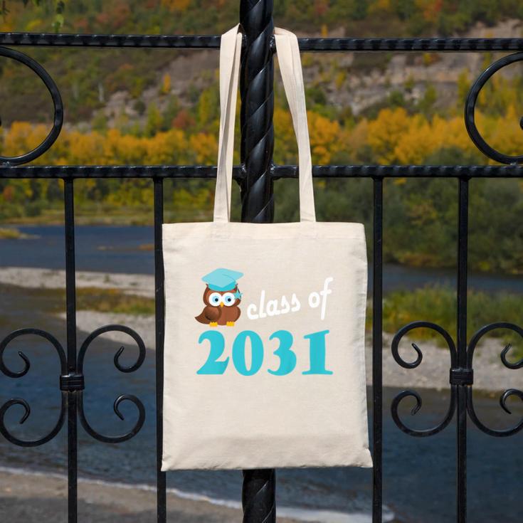 Kids Class Of 2031 Graduation Year T-Shirt Back To School Canvas Tote Bag