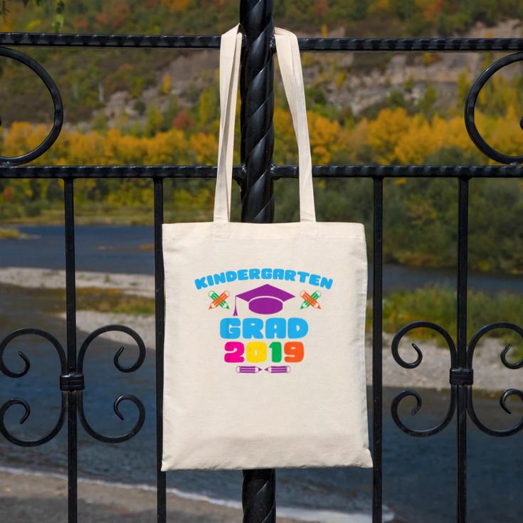 Kids Kindergarten Grad 2019 Graduation T-Shirt Canvas Tote Bag