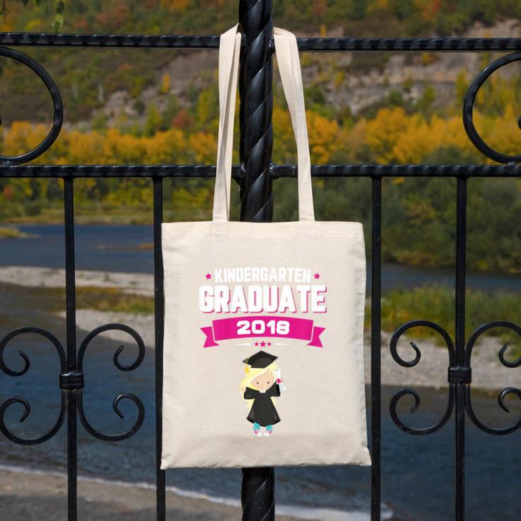 Kids Kindergarten Graduate 2018 Graduation Girls Canvas Tote Bag