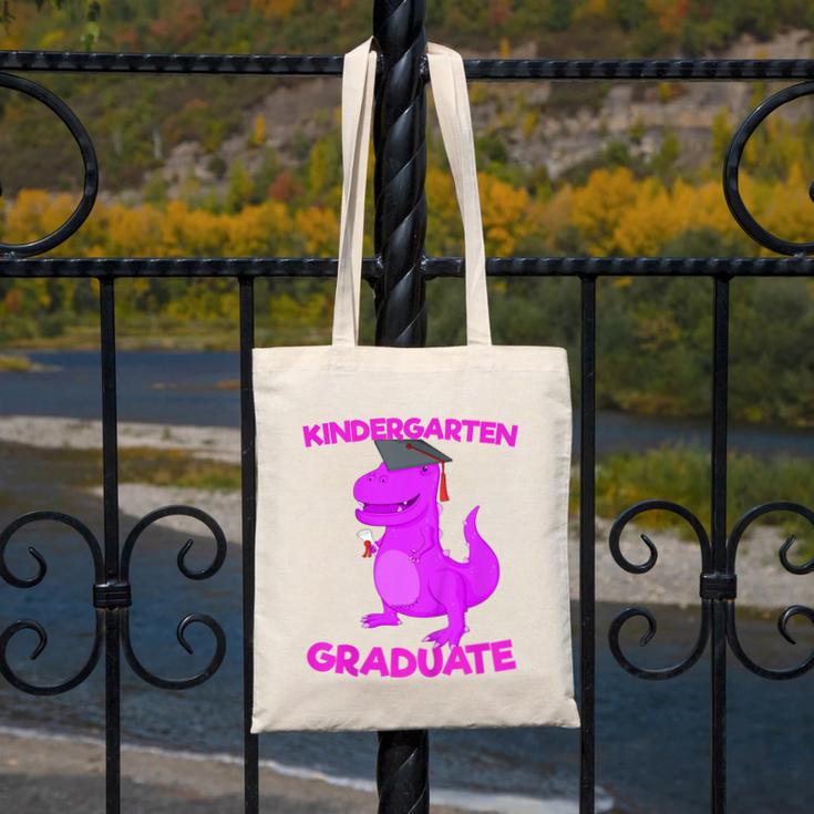 Kids Kindergarten Graduation Idea For Girls Dinosaur Canvas Tote Bag