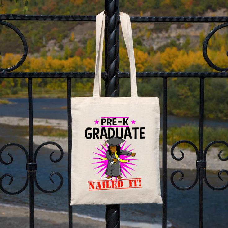 Kids Pre K Graduation Flossing Girl Nailed It Graduate Girls Canvas Tote Bag