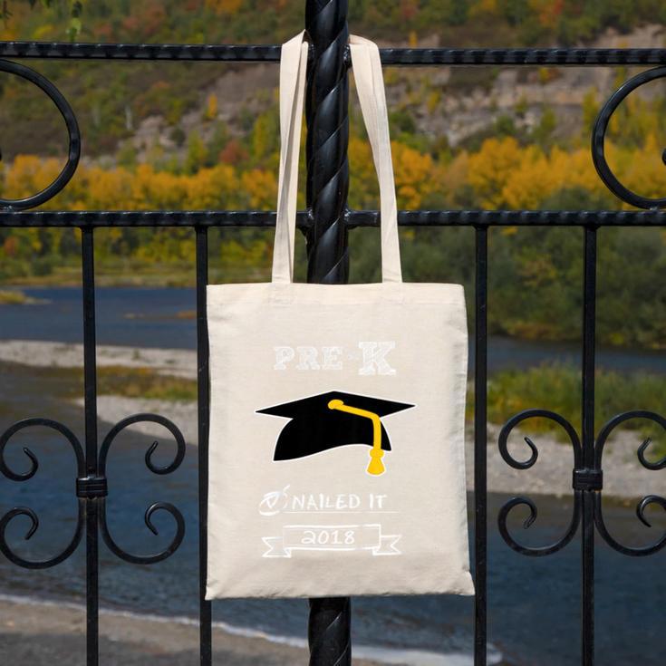 Kids Pre-K School Graduation Nailed It 2018 TShirt Boy Girl Canvas Tote Bag