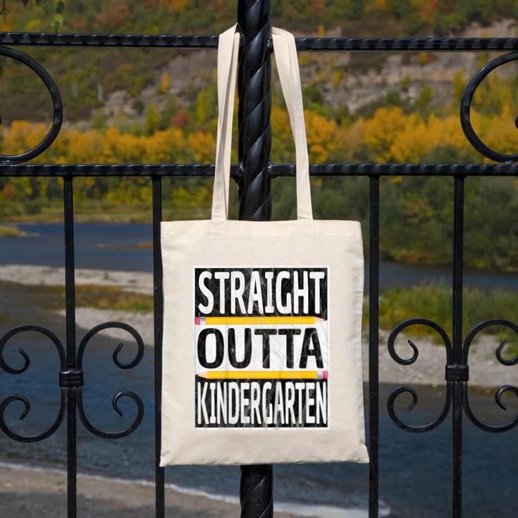Kids Straight Outta Kindergarten Graduation Canvas Tote Bag