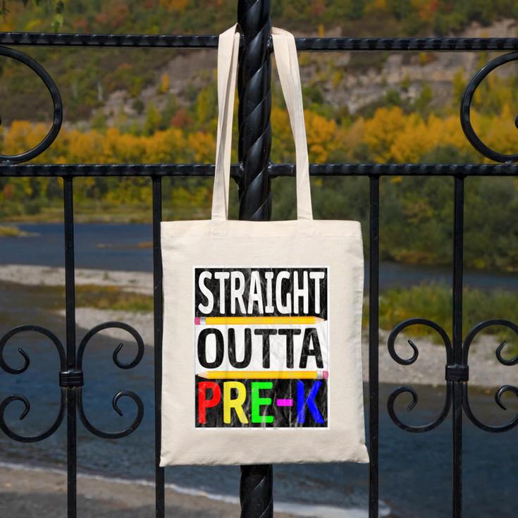Kids Straight Outta Pre-K Graduation Canvas Tote Bag