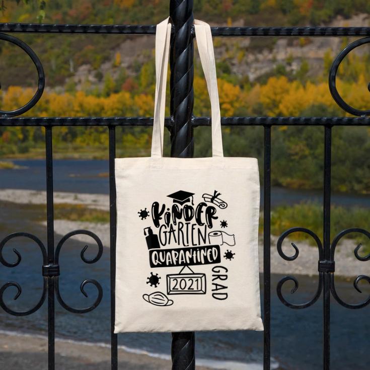 Kindergarten Graduation Quarantine Kindergarten Graduate Canvas Tote Bag