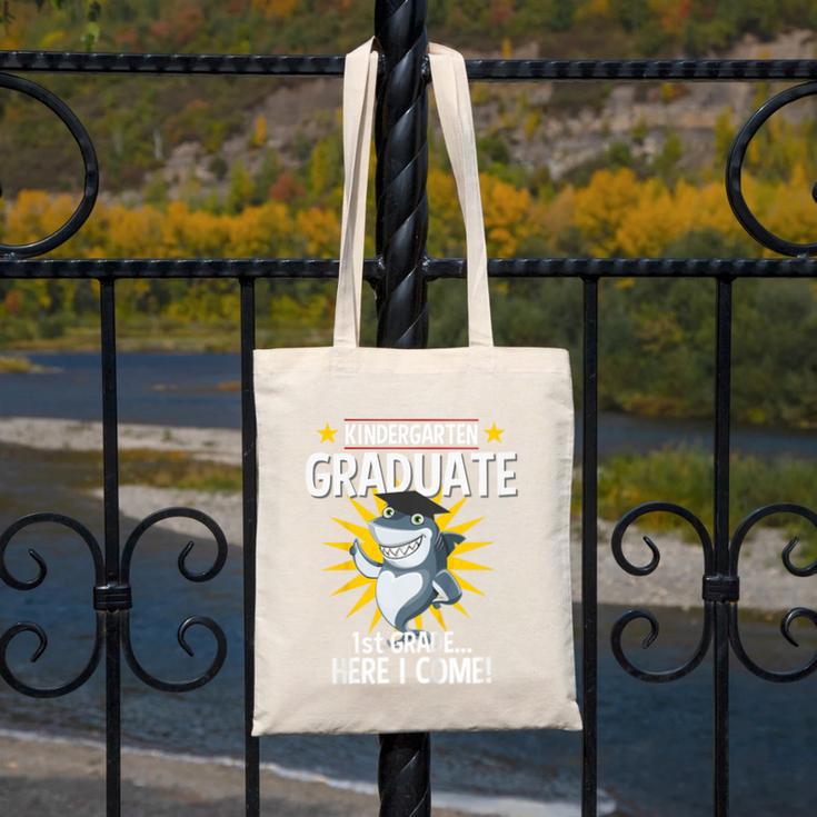 Kindergarten Graduation Shirts 2019 Shark Grad Toddler Canvas Tote Bag