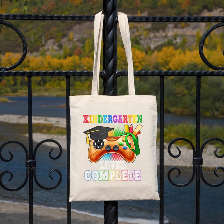 Kindergarten Level Complete Last Day Of School Graduation Canvas Tote Bag