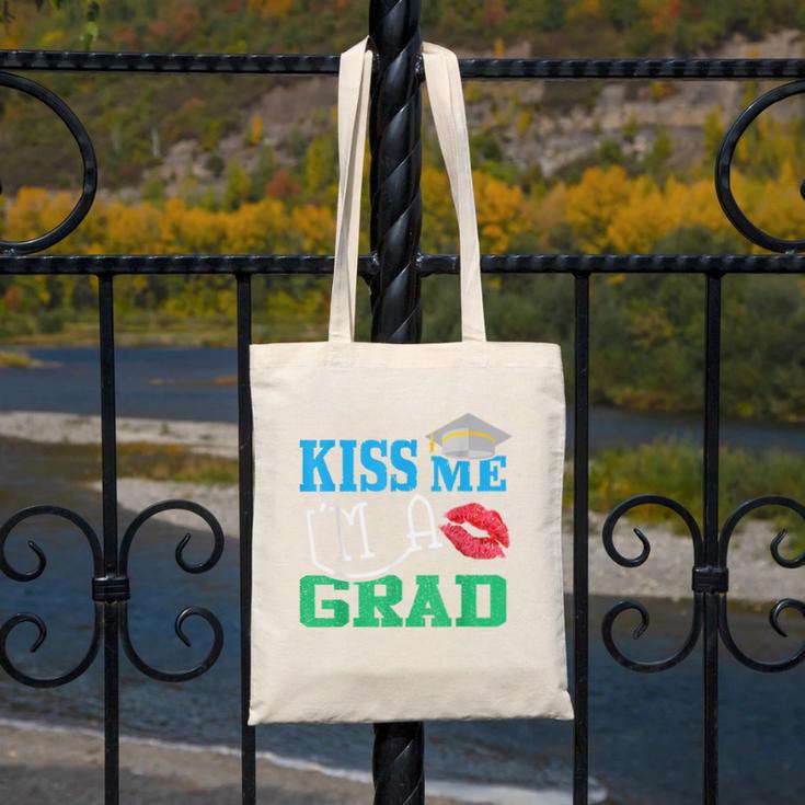Kiss Me I'm A Grad 2018 Senior Graduation Canvas Tote Bag
