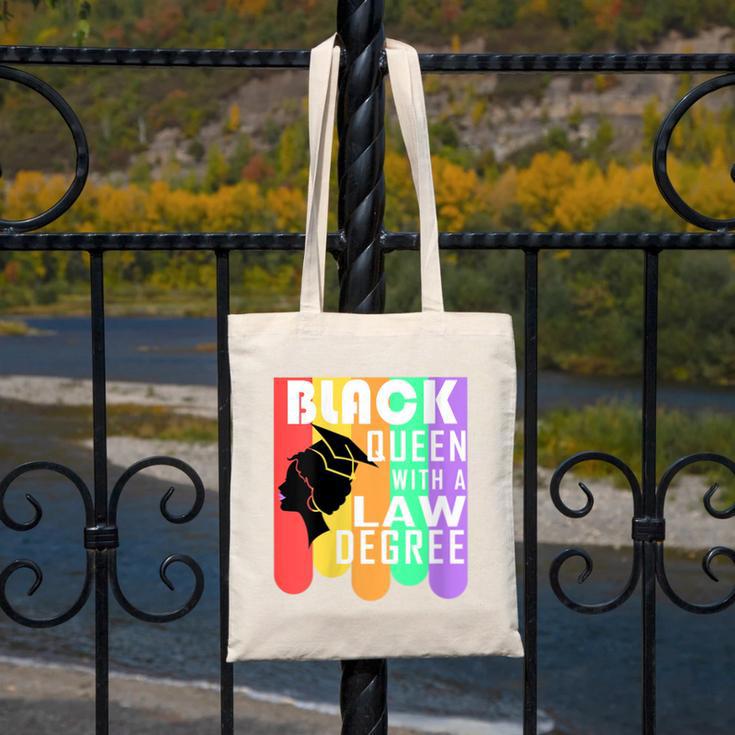 Law School Graduation Queen New Lawyer Attorney Grad Canvas Tote Bag