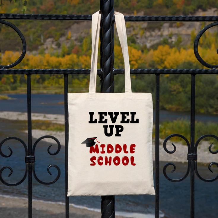 Level Up Middle School 5th Grade Graduation Canvas Tote Bag