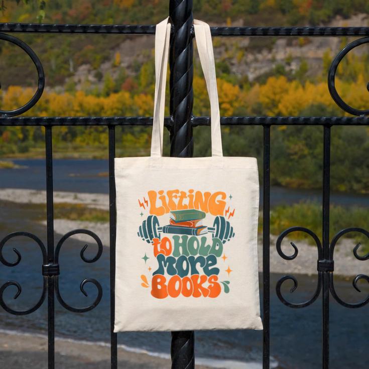 Lifting To Hold More Books Weightlifting Workout Bookish Canvas Tote Bag Lifting To Hold More Books Weightlifting Workout Bookish Canvas Tote Bag