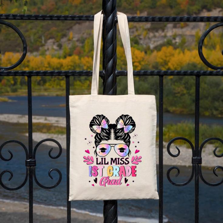 Lil Miss 1st Grade Grad Graduation Last Day Of 1st Grade Canvas Tote Bag
