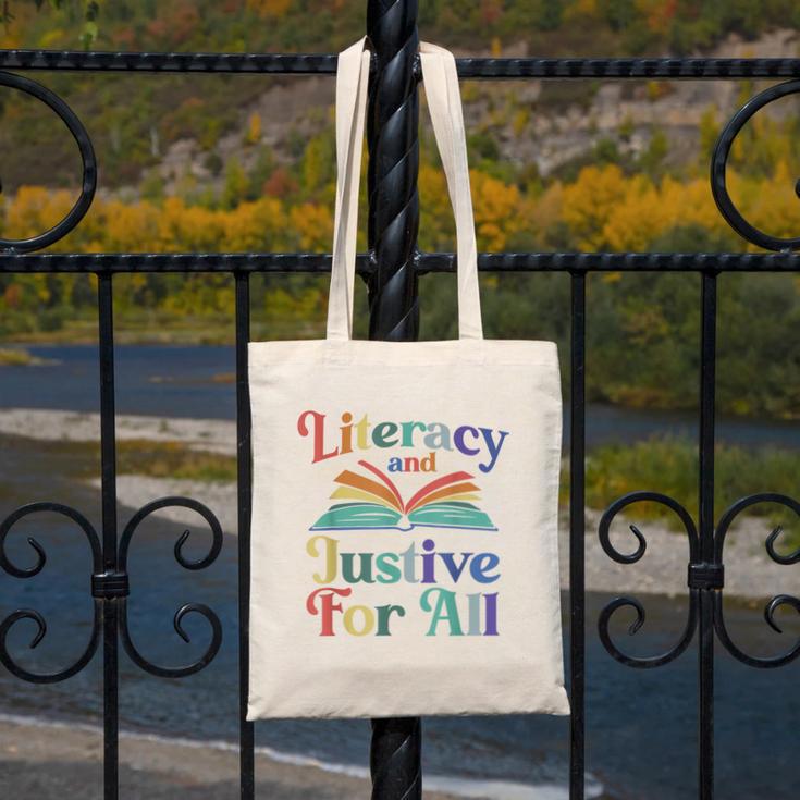 Literacy Justice For All Stop Book Banning Protect Librarian Canvas Tote Bag Literacy Justice For All Stop Book Banning Protect Librarian Canvas Tote Bag