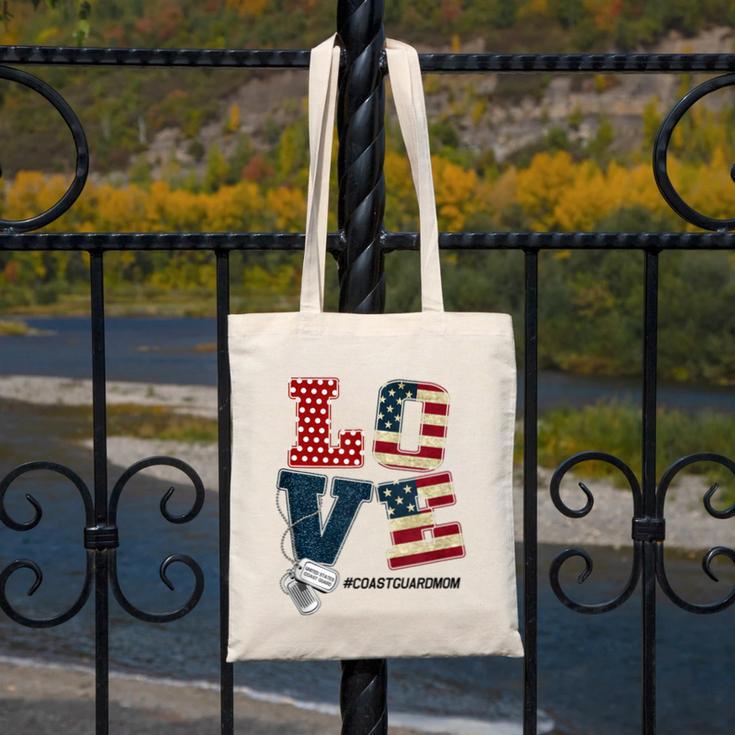 Love Coast Guard Mom Proud Coast Guard Graduation Mom Canvas Tote Bag