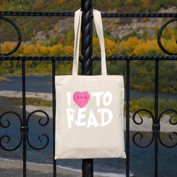 I LOVE TO READ Reading Books Bookworm Library Day Novelty Canvas Tote Bag I LOVE TO READ Reading Books Bookworm Library Day Novelty Canvas Tote Bag