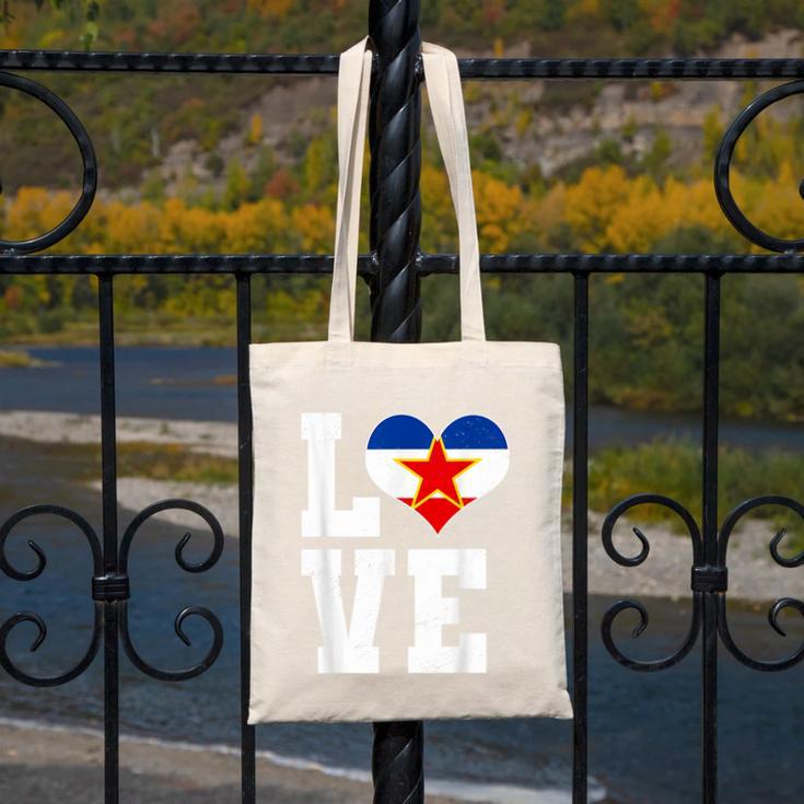 Love Yugoslavia Proud Yugoslav Nostalgia Canvas Tote Bag