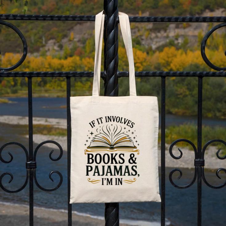 Magical Pajama And Book Lover Outfit For Readers Who Love Canvas Tote Bag