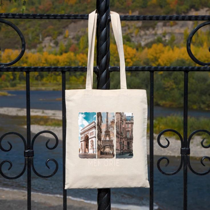 Making Memories In Paris Photo Nostalgia Travel Humor Canvas Tote Bag