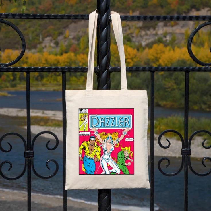 Marvel Universe Classic Dazzler Vintage Comic Book Cover Canvas Tote Bag