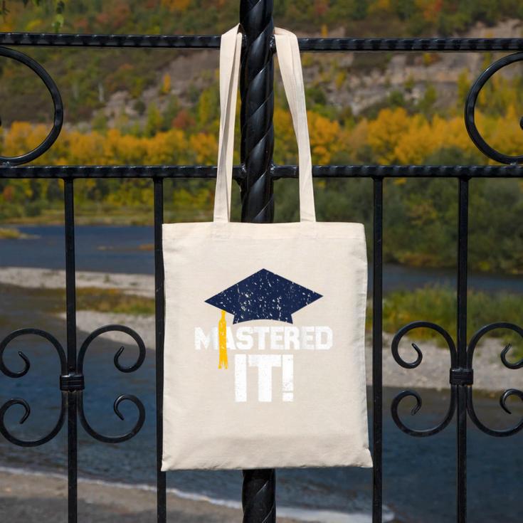 Mastered ItShirt Graduation Men Graduate Canvas Tote Bag