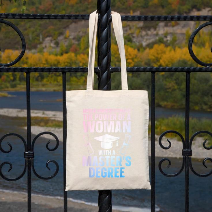 Masters Degree Graduation Art For Women Girls Masters Degree Canvas Tote Bag