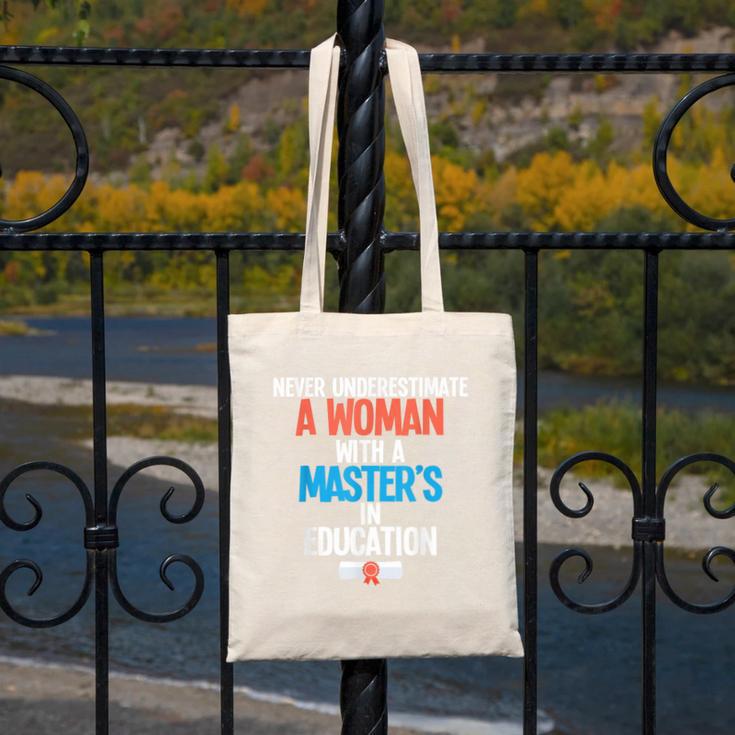 Masters In Education Degree Graduation Women MeD Canvas Tote Bag