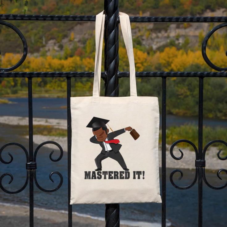 Masters Graduation Mastered It Dabbing Man Tee Canvas Tote Bag