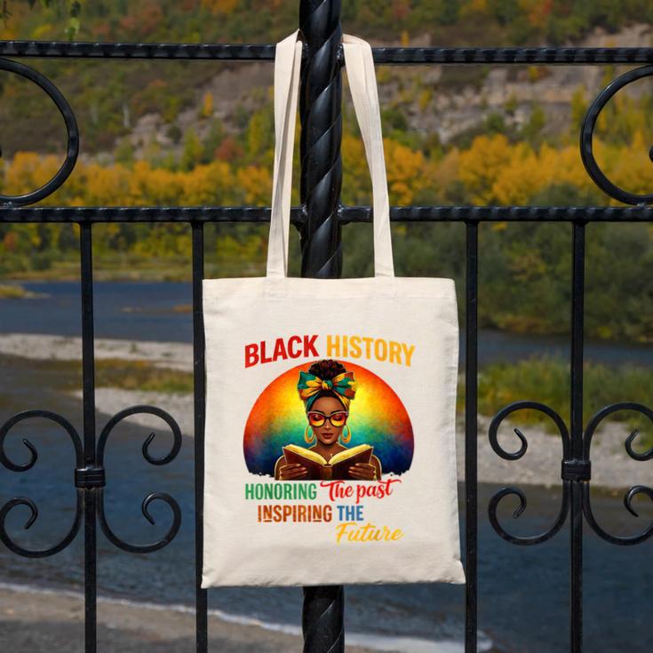 Melanin Honoring Past Inspiring Pride Book Month Canvas Tote Bag