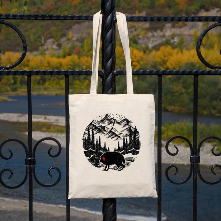 Monster Squonk In Forest Folklore Cryptid Introvert Canvas Tote Bag Monster Squonk In Forest Folklore Cryptid Introvert Canvas Tote Bag