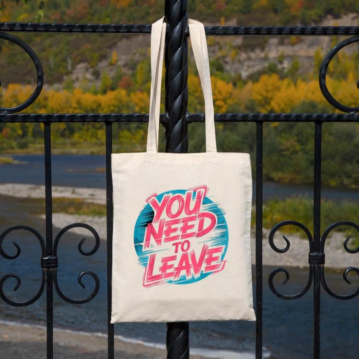 You Need To Leave Introvert Mood Space Canvas Tote Bag You Need To Leave Introvert Mood Space Canvas Tote Bag