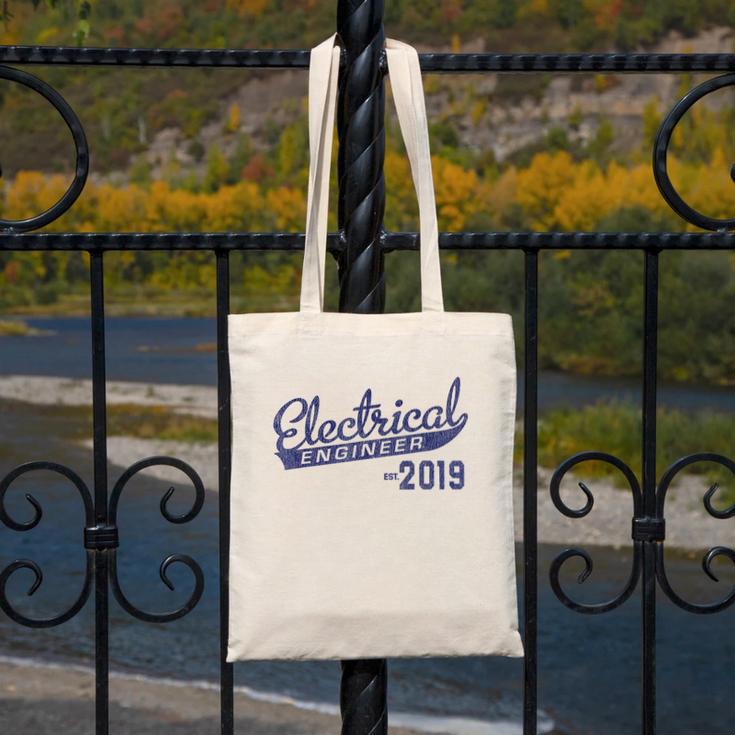 New Electrical Engineer Est 2019 Graduation Canvas Tote Bag