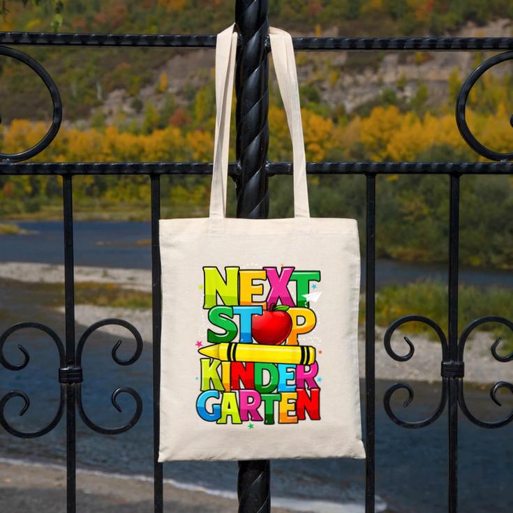Next Stop Kindergarten Preschool Graduation 2023 Boys Girls Canvas Tote Bag