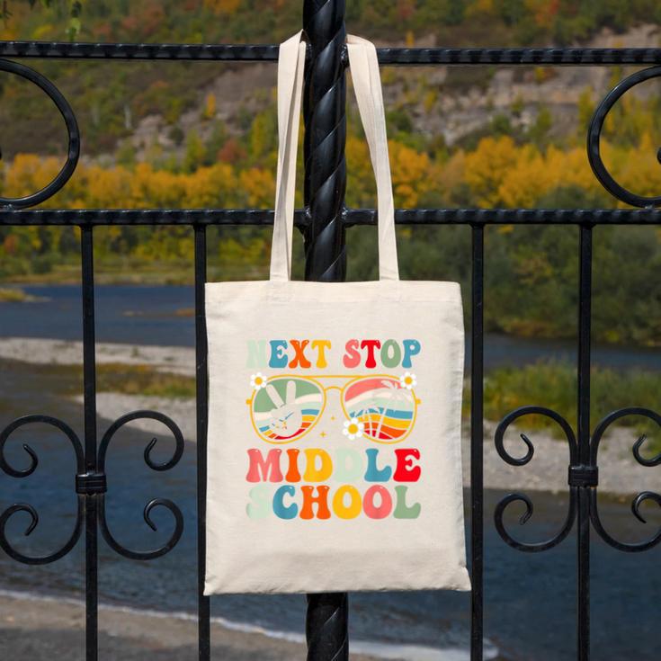Next Stop Middle School Elementary School Graduation 2025 Canvas Tote Bag