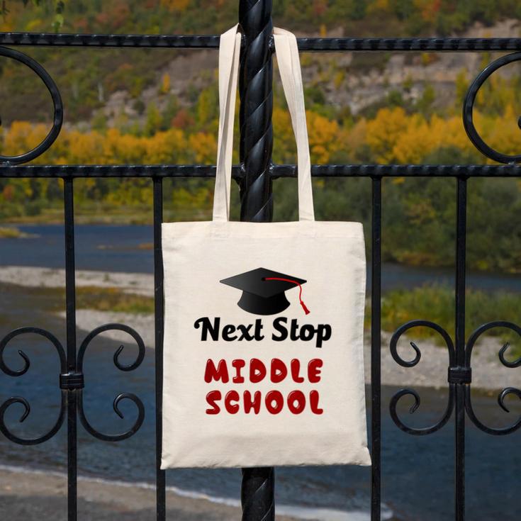 Next Stop Middle School Graduation Canvas Tote Bag