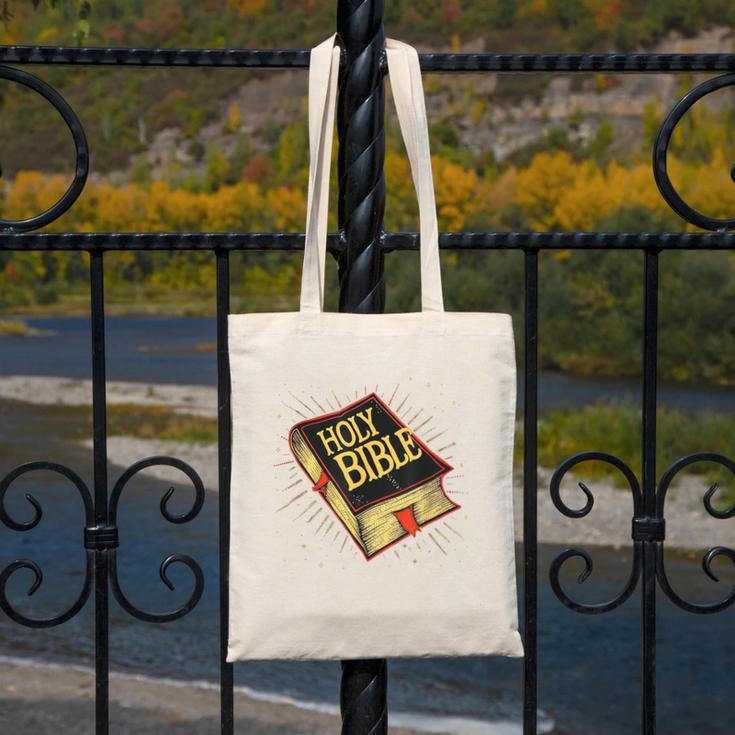 Nice Holy Book Costume For Bible Lovers Canvas Tote Bag