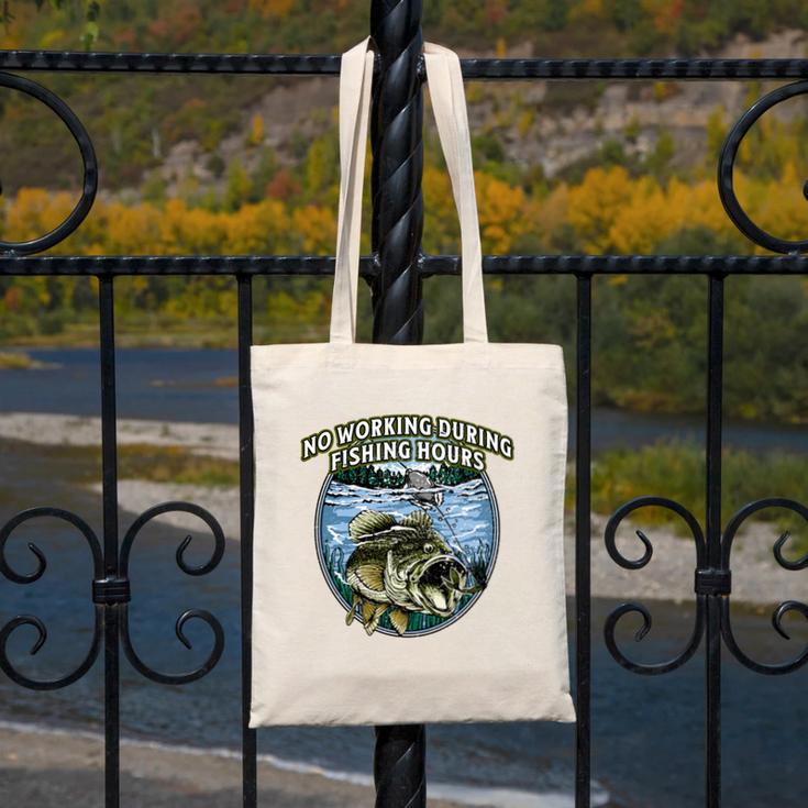 No Working Fishing Hours Introvert Lifestyle Antisocial Canvas Tote Bag No Working Fishing Hours Introvert Lifestyle Antisocial Canvas Tote Bag