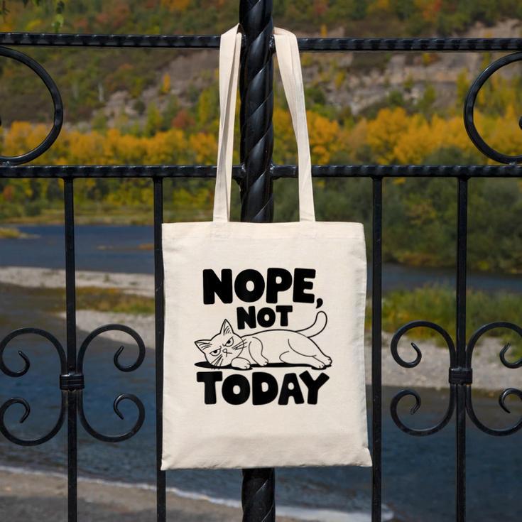 Nope Not Today Antisocial Introvert Cat Lover Men Women Kids Canvas Tote Bag Nope Not Today Antisocial Introvert Cat Lover Men Women Kids Canvas Tote Bag